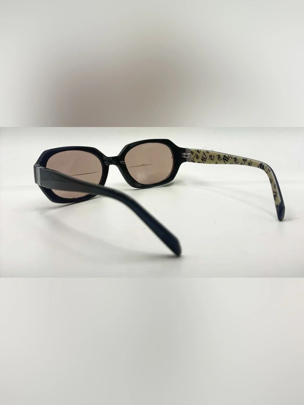 Adrienne Vittadini AV5025S Black Oval Sunglasses Frames Only